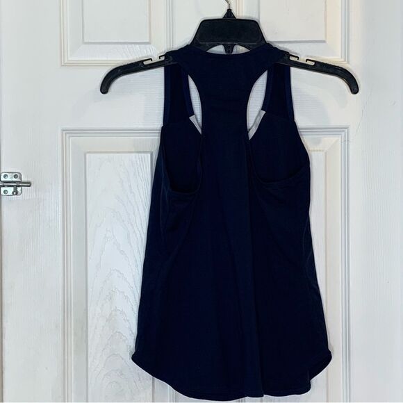 Nike Dri-Fit Navy Blue/White Racerback Tank Size Small - Picture 2 of 8